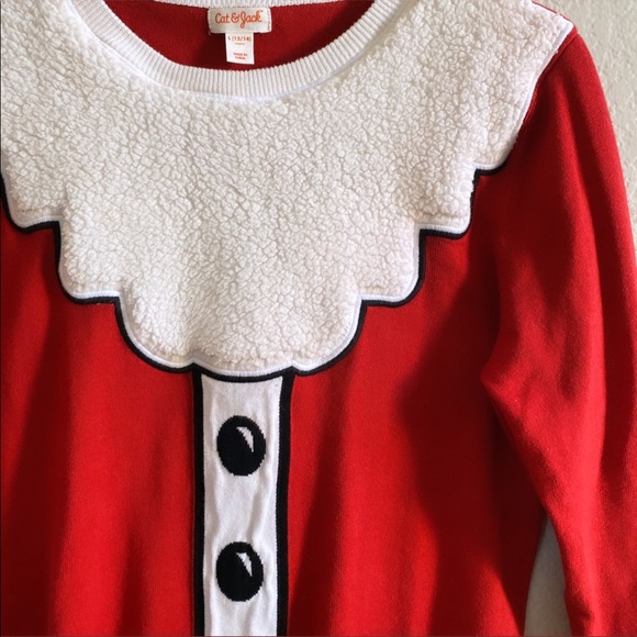 Cat and Jack Christmas Santa Claus Sweater - Picture 5 of 7